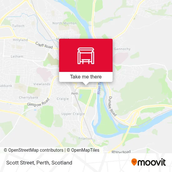 Scott Street, Perth map