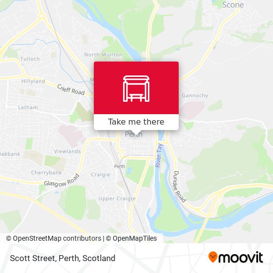 Scott Street, Perth map