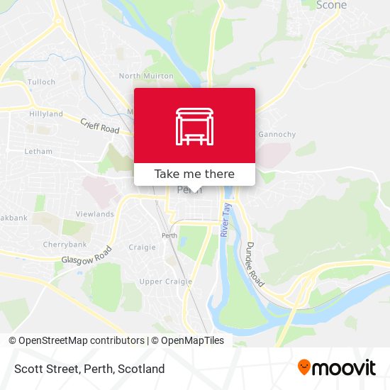 Scott Street, Perth map
