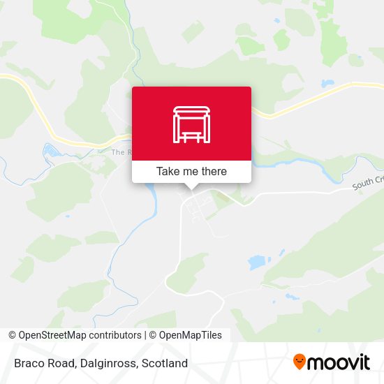 Braco Road, Dalginross map