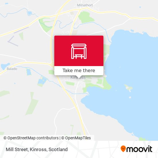 Mill Street, Kinross map