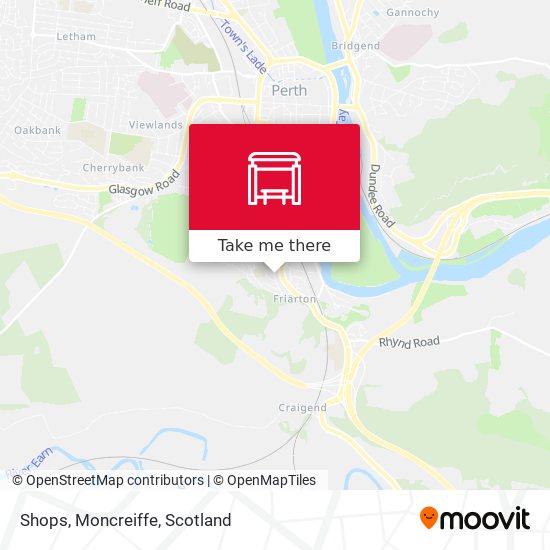 Shops, Moncreiffe map