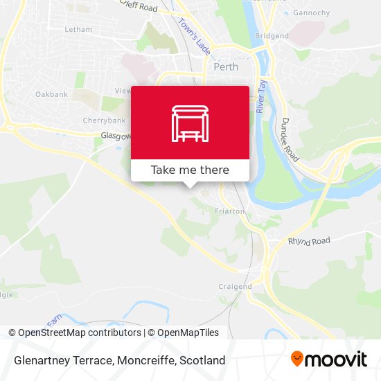 Glenartney Terrace, Moncreiffe map