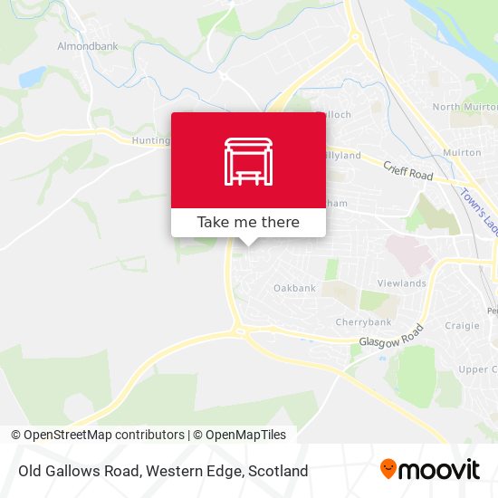 Old Gallows Road, Western Edge map