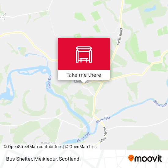 Bus Shelter, Meikleour map