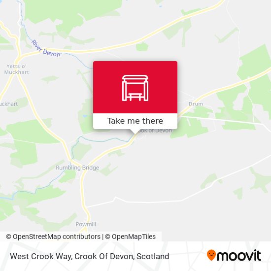 West Crook Way, Crook Of Devon map