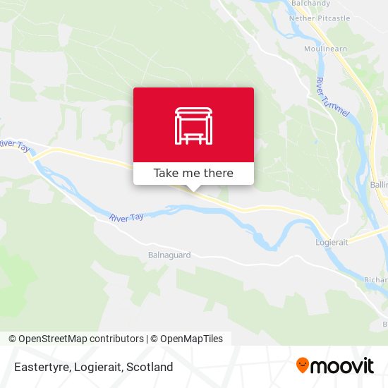 Eastertyre, Logierait map