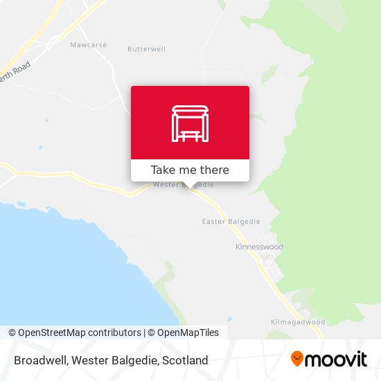 Broadwell, Wester Balgedie map