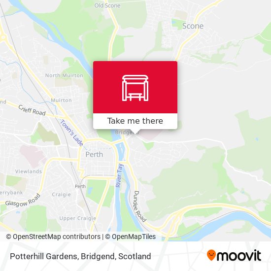 Potterhill Gardens, Bridgend map