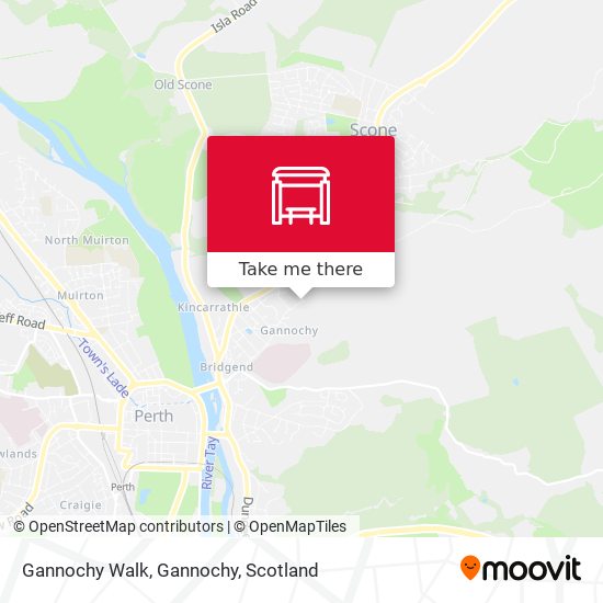 Gannochy Walk, Gannochy map