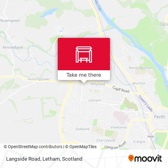 Langside Road, Letham map