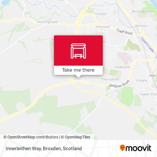 Innerleithen Way, Broxden map