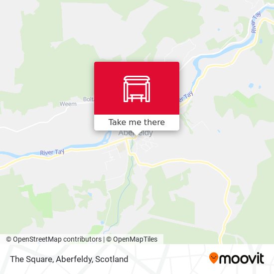 The Square, Aberfeldy map