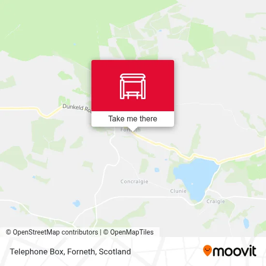 Telephone Box, Forneth map