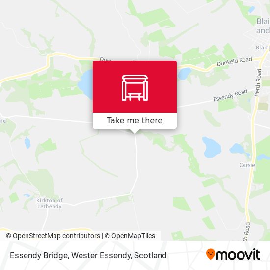 Essendy Bridge, Wester Essendy map