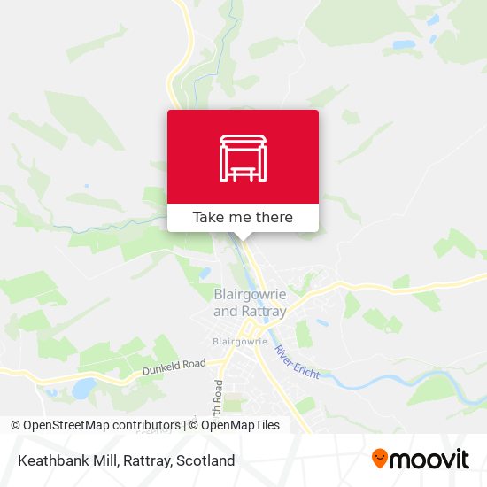 Keathbank Mill, Rattray map