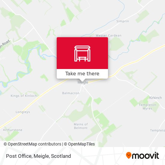 Post Office, Meigle map