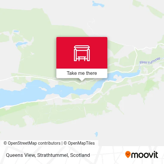 Queens View, Strathtummel map