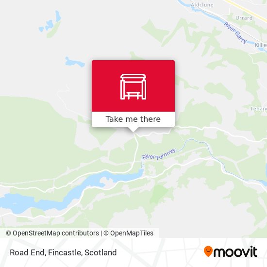Road End, Fincastle map