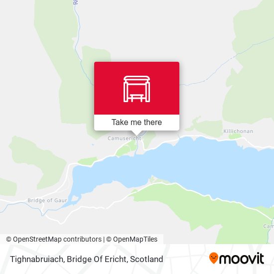Tighnabruiach, Bridge Of Ericht map
