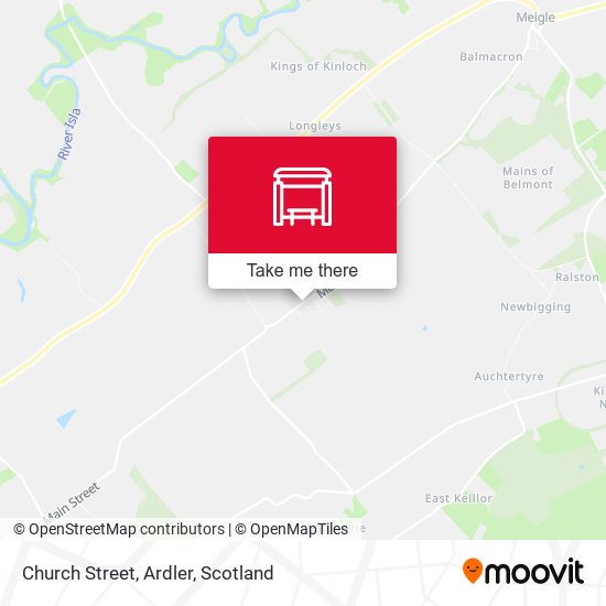 Church Street, Ardler map