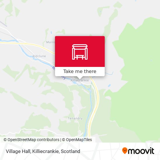 Village Hall, Killiecrankie map