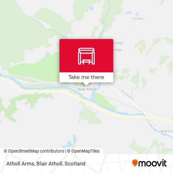 Atholl Arms, Blair Atholl map