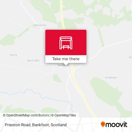 Prieston Road, Bankfoot map