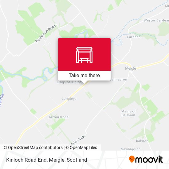Kinloch Road End, Meigle map