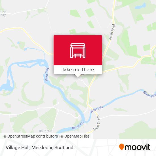 Village Hall, Meikleour map