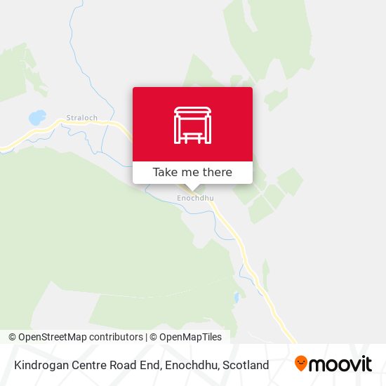 Kindrogan Centre Road End, Enochdhu map