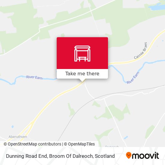Dunning Road End, Broom Of Dalreoch map