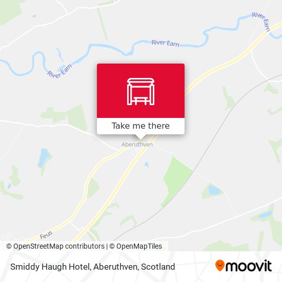 Smiddy Haugh Hotel, Aberuthven map