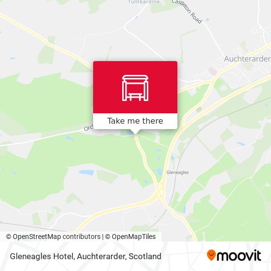 Gleneagles Hotel, Auchterarder map