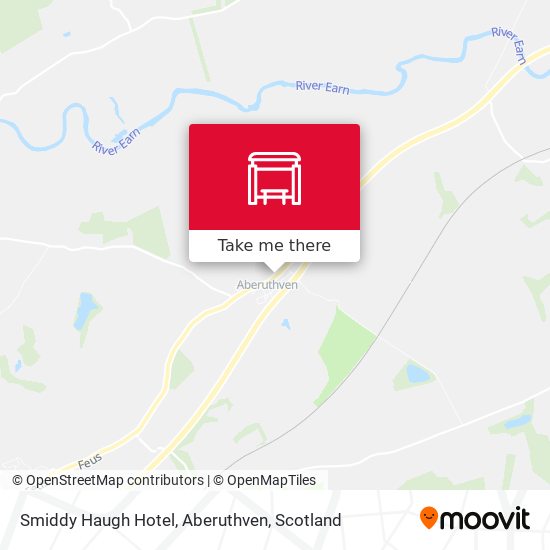 Smiddy Haugh Hotel, Aberuthven map