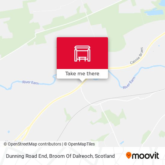 Dunning Road End, Broom Of Dalreoch map