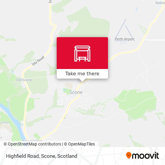 Highfield Road, Scone map