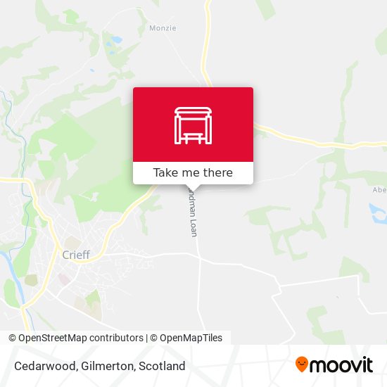 Cedarwood, Gilmerton map