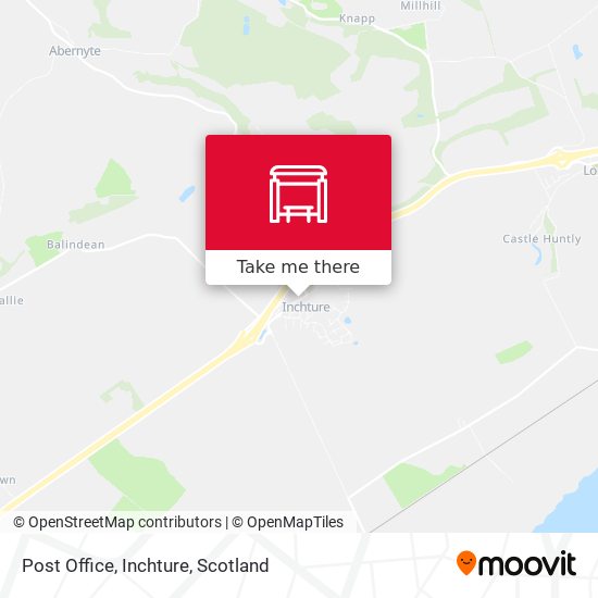 Post Office, Inchture map
