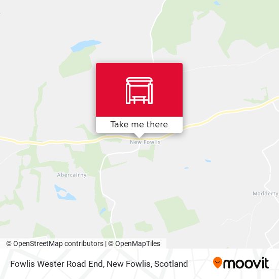 Fowlis Wester Road End, New Fowlis map