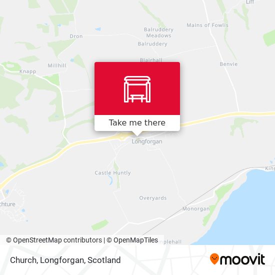 Church, Longforgan map