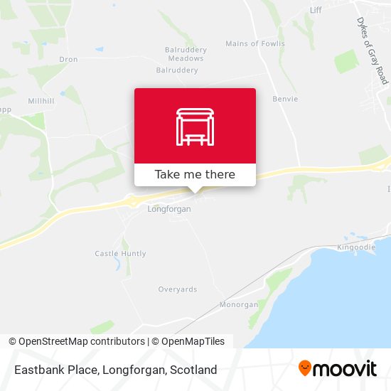 Eastbank Place, Longforgan map