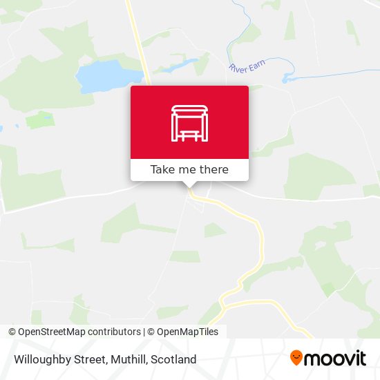 Willoughby Street, Muthill map