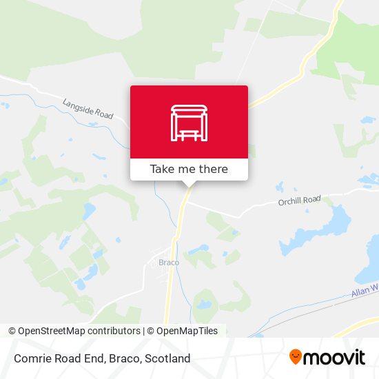 Comrie Road End, Braco map