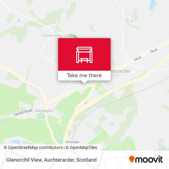 Glenorchil View, Auchterarder map