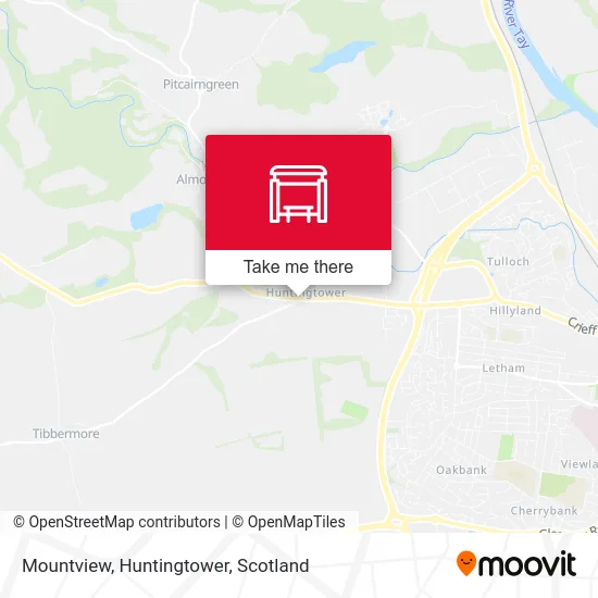 Mountview, Huntingtower map