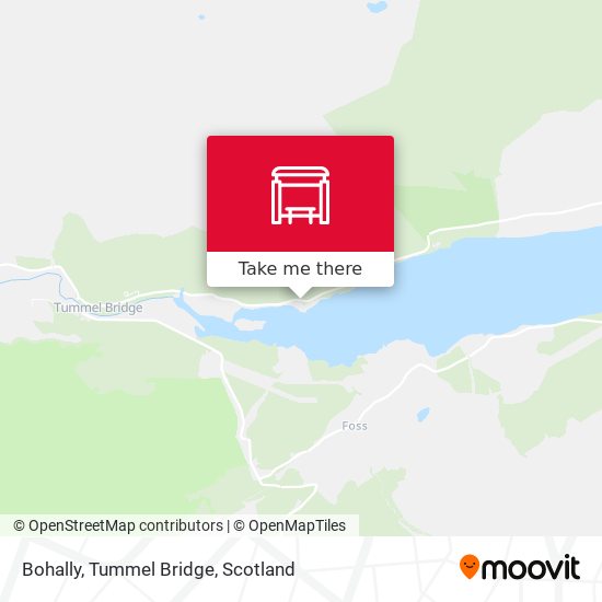 Bohally, Tummel Bridge map