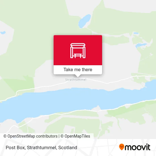 Post Box, Strathtummel map