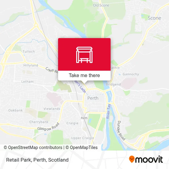 Retail Park, Perth map