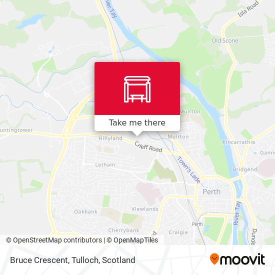 Bruce Crescent, Tulloch map